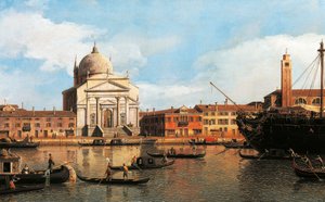 Vista de la Iglesia del Redentor y San Jaime, Venecia de Canaletto