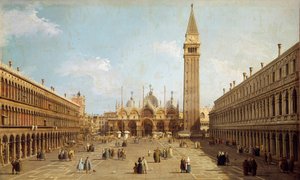 Vista de la Plaza de San Marcos en Venecia