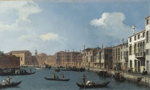Vista del canal de Santa Clara, Venecia, hacia 1730 (óleo) de (1697 1768) Canaletto