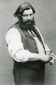 Gustave Courbet (foto en blanco y negro) de (1820 1910) Nadar