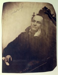 Retrato del poeta francés Charles Baudelaire (1821-1867). 1855 de Nadar