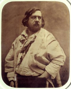 Retrato del escritor francés Théophile Gautier (1811-1872) en la blusa blanca Fotografía de Félix Tournachon dit Nadar (1820-1910) 1854 París, museo de Orsay de Nadar