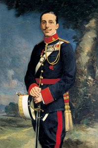 Retrato de Alfonso XIII (1886-1941), rey de España con uniforme militar. Pintura de Kaulak (siglo XIX) de Kaulak