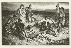 Funeral en la Edad de Bronce (grabado)