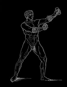 Boxeador, ilustración para 