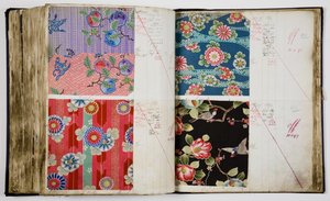Páginas de un libro de muestras