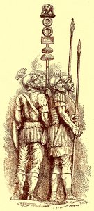 Soldados romanos, ilustración para 