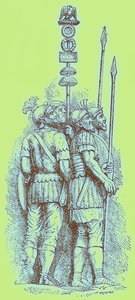 Soldados romanos, ilustración para 