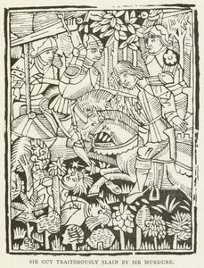 Sir Guy traidoramente asesinado por Sir Murdure de (after) English School