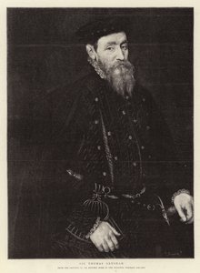 Sir Thomas Gresham (grabado) de (after) English School