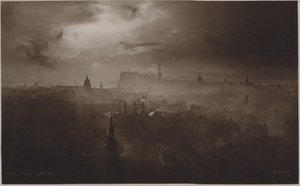 Auld Reekie (foto en blanco y negro) de (after) English photographer