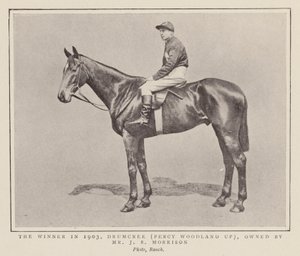 Drumcree, ganador del Grand National de 1903 (foto b/n) de (after) English photographer