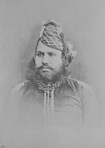 Maharajá Sawai Madho Singh II (grabado) de (after) English photographer