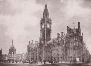 Manchester: Ayuntamiento (foto b/n) de (after) English photographer