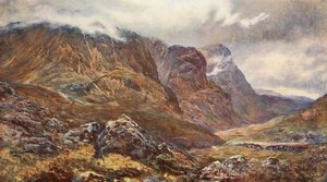 "Las tres hermanas", Glencoe (litografía en color)