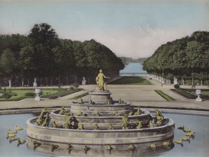 Bassin de Latone, Basin de Latona (foto coloreada) de (after) French Photographer