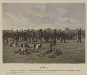 Bivouac (foto en color) de (after) French Photographer