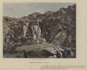 Guerra de minas, ataque (foto coloreada) de (after) French Photographer