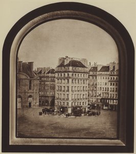 El Hotel de Nantes, plaza del Carrousel (foto en blanco y negro)