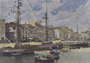 Le Havre, Bassins un jour de fête (foto coloreada) de (after) French Photographer
