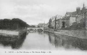 Metz: El Puente Moreau (foto b/n) de (after) French Photographer