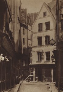 Rue Pirouette y rue Mondetour (foto en blanco y negro) de (after) French Photographer