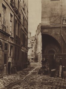 Calle de los Marmousets en 1864, tomada desde la calle Saint-Landry, estaba en el lugar del nuevo Hotel-Dieu de (after) French Photographer