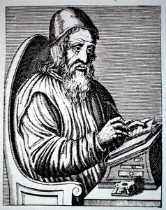 Retrato de Trimethius, copia de un grabado francés del siglo XVIII reproducido en 