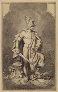 Arminio, Hermann el Querusco (grabado) de (after) German School