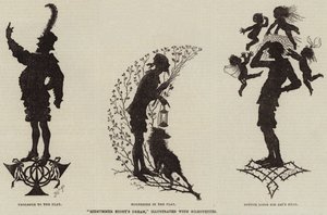 "Sueño de una noche de verano," ilustrado con siluetas de (after) German School