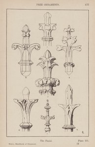 Adornos: Ornamentos libres, El remate (grabado) de (after) German School