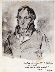 Retrato de Georg Wilhelm Friedrich Hegel (1770-1831), filósofo alemán e idealista. Grabado después de un dibujo de G. Hensel de (after) German School
