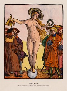 La mujer (litografia en color) de (after) German School