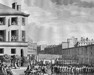 Revolución francesa y movimientos antirrevolucionarios: Desarme del faubourg Saint Anthony el 4 de Prairial Año III (23 de mayo) de (after) Girardet