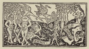 Hombres fabulosos y monstruos de las Indias (xilografía)