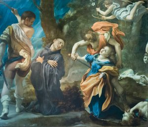 Martirio de san Placido, Flavia, Eutiquio y Victorino, c.1524 (óleo sobre lienzo)