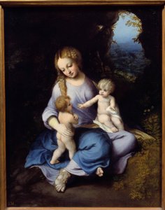 La Virgen, Jesús y San Juan Niño