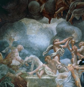 Jóvenes en el balcón (detalle) de (c.1489 1534) Correggio