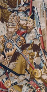 La guerra de Troya: La destrucción de Troya, c.1470 (tapiz) de (fl.1450 75) Master of Coetivy