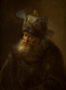 Retrato de un Hombre con Turbante de (follower of) Rembrandt Harmensz. van Rijn