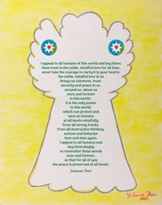 El ángel salvador de la paz en este mundo de Johanna Thier