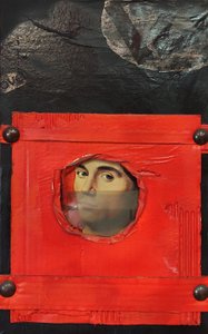 G. C. Riccardi, Breve corsa, 1986, Gemischte Technik, 60x80, Italien. de Gian Carlo Riccardi