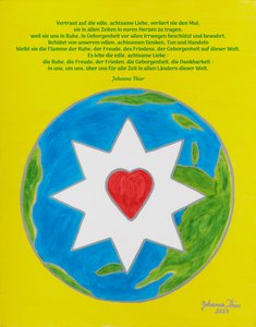 La estrella del amor noble y consciente por todos los habitantes de este mundo