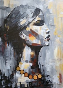 Mujer "Sombra de Sabiduría " Original de Lea Bommeli