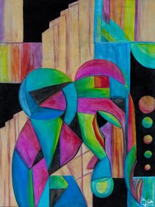 Elefante trabajando de GilhausArt