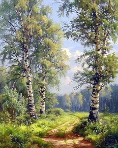 Paisaje con Bosque Encantado, decoración de pared para salón