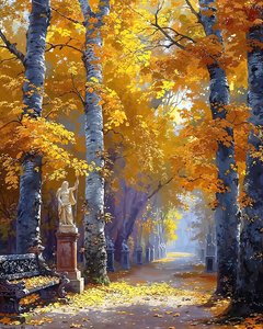 Precioso paisaje con bosque encantado, decoración de pared para habitación infantil de F. Abderrahim