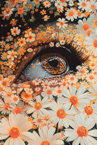 Ojos verdes de cerca, Hoja de oro Robótica Olympus Mons flower power de F. Abderrahim