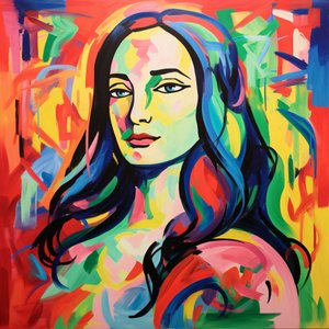Mona Lisa en estilo fauvista de Henri Matisse, Lienzo y decoración de pared enmarcada