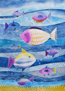 Nueve peces pequeños